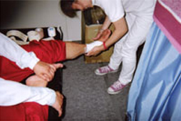 国体救護の模様（空手）