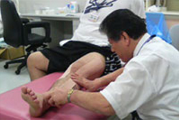 国体救護の模様（柔道）