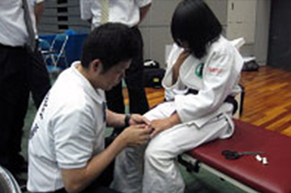 少年柔道大会での様子