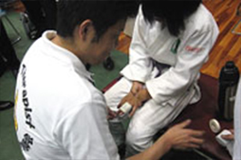 少年柔道大会での様子